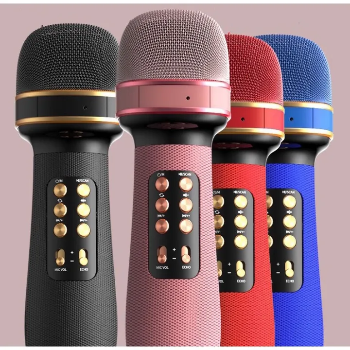 Original Bluetooth Handheld Microphone Karaoke High Quality Speaker Mic ...