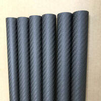 Laithm 1Pcs 3K Carbon Fiber Tube 35X31 38X34 40X36 Round Tube Full Carbon Tube High Strength Precision Hollow 3K Carbon Tube Tu