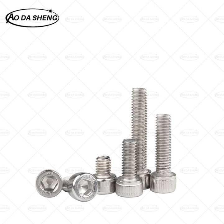 aodasheng-1-10-30-50pcs-din912-stainless-steel-304-allen-key-bolts-m2-m2-5-m3-m4-m5-m6-m8-m10-m12-hexagon-socket-head-cap-screws-nails-screws-fastener