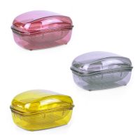 PCDG Material High Quality Soap Storage Box Dish Bathroom Accessories Soap Box Case Holder with Cover Lid Water Leaking Design Soap Dishes