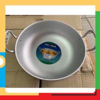 กระทะแขก กระทะใบบัว กระทะเเขกมี2หู อลูมิเนียม ตรา 3A FRY PAN -มี 4 ขนาด 24,26,28,30 สำหรับ ทอดโดนัท หรือ ทอดอาหาร large frying pan