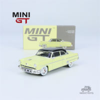 รถโมเดล Diecast LHD มินิ GT 1:64ลินคอล์นคาปรี1954นายกรัฐมนตรีสีเหลือง