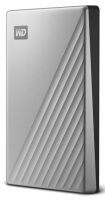 WD ### เอ็กซ์เทอนอล ฮาร์ดไดร์ฟ (1 TB, สี Silver) รุ่น MY PASSPORT ULTRA WDBC3C0010BSL-WESN