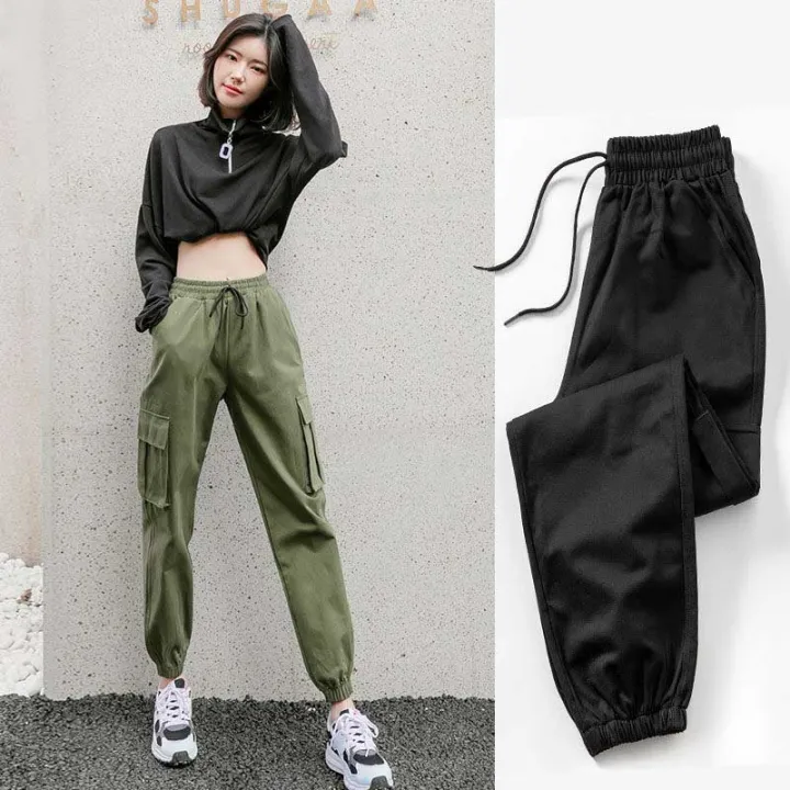 baggy high waisted cargo pants womens