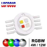 【♘COD Free Cas♘】 lian400770360360 คอปชิป Led 12W Rgbw Rgbww Rgbv 3W สีแดงสีเขียวสีน้ำเงินสีขาวสีม่วงสีเต็ม Diy ดีเจดีเอ็มเอ็กซ์เวทีหลอดไฟแถบแผ่นเรืองแสง