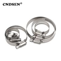 1PC Adjustable 304 Stainless Steel Clamp Steel Screw Hoop Clamp Water Tube Car Fuel Hose Automotive Pipes Clip Fixed Tool