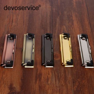 【jw】▼∏●  3pcs New Hardware Board Folder Menu Metal Binder Elastic Writing Clip Student Stationery Office Supplies Prize