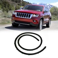 แถบปิดซีลฝากระโปรงหน้าตัวยึดฝากระโปรงรถสีดำสำหรับ2011-2020 Jeep Grand Cherokee Dodge Durango 68070493AA ที่เอาเซ็นเซอร์ออกซิเจนออก