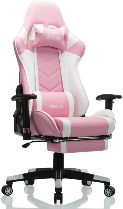 Gaming Chair Racing Style Office Chair Adjustable Massage Lumbar ...