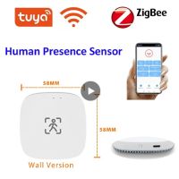 Tuya Zigbee / Wifi Human Presence Microwave Motion Sensor Detector Alam Static Intelligent Push Radar For Smart Home Security