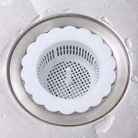 Sink Strainers 4Pcs Compact Fine Mesh Solid Color Bathroom Bathtub Shower Floor Drain Stoppers Household Supplies