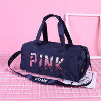 New Oxford Cloth Travel Bag itness Training Bag for Sports Gym Dry Wet Separation Shoes Bags Pink Sequins Duffle Bag