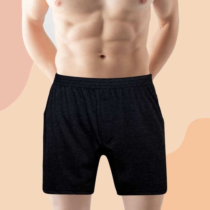 boxer-กางเกงบ๊อกเซอร์สีพื้นเนื้อนิ่มใส่สบายคุณภาพดี