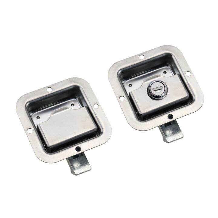 Tool Box Latch Paddle Trailer Rear Semi Body Recessed Handle Stainless