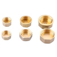 1/2 3/4 1/8 3/8 1 Inch Thread Male Hole Plug Blocking Cap 1 Piece Brass Copper Inner Outer Water Pipe Fittings