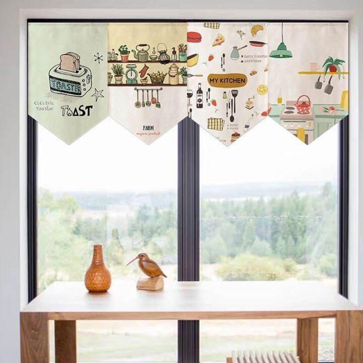 japanese-kitchen-restaurant-shop-short-curtain-triangle-hanging-flag-curtain-lovely-cartoons-household-chinese-half-curtains