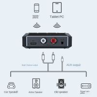 ตัวรับสัญญาณเสียง Bluetooth 5.3 USB U ดิสก์เล่นอะแดปเตอร์ไร้สาย R / L 2 RCA / 3.5Mm AUX / Optical Jack ABS สําหรับ รถ ชุด ลําโพง