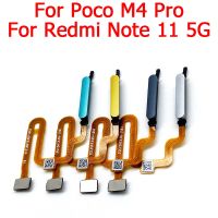 ลายนิ้วมือสำหรับ Xiaomi Poco M4 Pro/ Redmi Note 11 5G ID ปุ่มโฮมเมนูกลับคืนลายนิ้วมือเซ็นเซอร์จดจำคีย์