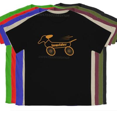 Men T-Shirt Lowrider Leisure Pure Cotton Tee Shirt Men T Shirts Sausage Dog T-shirts Summer Tops Tops Gift