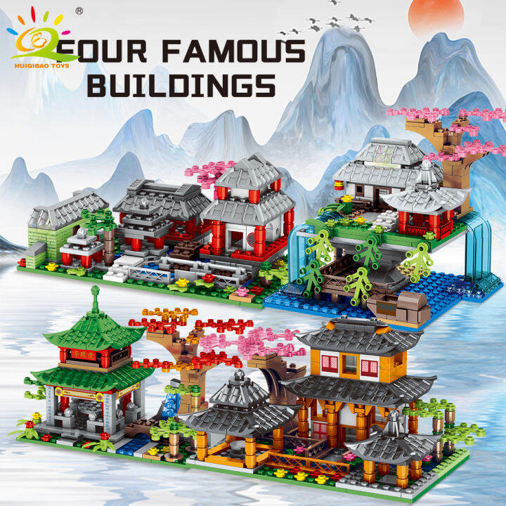 ใหม่-huiqibao-1134pcs-city-street-view-house-รุ่น-building-block-moc-สถาปัตยกรรมรูปตุ๊กตาอิฐชุดของเล่นเด็กของขวัญเด็ก