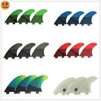 Surf Fins Double Tabs Fins S/M/L/UK2.1 Surfboard Fin Honeycomb Fibreglass Fins Water Sport Quilhas Fins