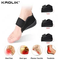 Best Soft Height Increase Insole Socks For Men Women Half Heel Protectors Heightening Shoes Sole Pad Lift Heighten Foot Cushion