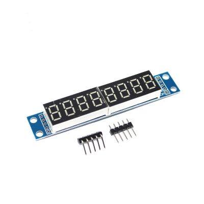 Max7219 Led Dot Matrix จอแสดงผลโมดูล8หลอดดิจิตอลจอแสดงผลควบคุมสำหรับ Arduino Microcontroller Serial Driver 7 Segment