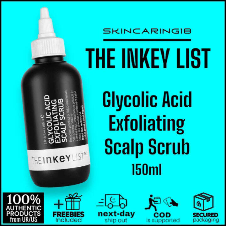 The Inkey List Glycolic Acid Exfoliating Scalp Scrub 150ml By Skincaring18 Lazada Ph 9258