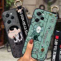 Cute Waterproof Phone Case For Redmi Note12 Pro Speed/Poco X5 Pro 5G Cartoon Wristband armor case New Original Silicone