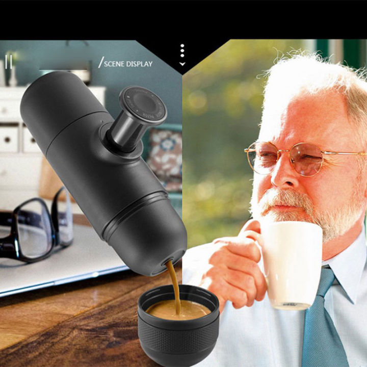 Mini Portable Coffee Machine Pressure Espresso Manual Handheld Espresso Coffee  Maker For Car Travel Camping Hiking Home Office