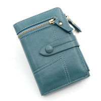 GDS Buckle Zipper Short Women S Wallet วัสดุที่ทนทานและอ่อนนุ่มเหมาะสำหรับการเดินทางเพื่อธุรกิจ