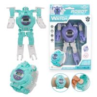 ?READY STOCK?℗  Transformers toy watches male girl can projection shape-shifting robot electronic watch children watch gift
