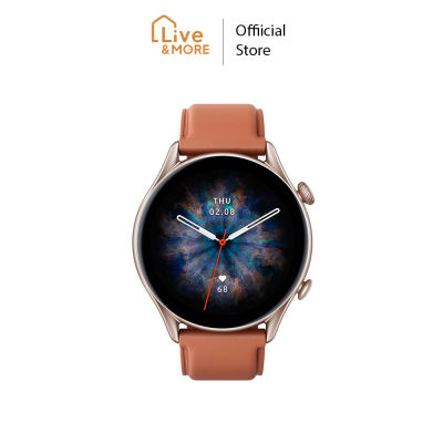 [มีประกัน] Amazfit อเมซฟิต GTR 3 PRO Smartwatch นาฬิกาอัจฉริยะ สีน้ำตาล [Brown Leather]