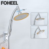 FOHEEL High Pressure Big 6 Inch Bathroom Rainfall Shower SPA Shower Head Shower Head Water Saving Rain Handheld Shower Home Use