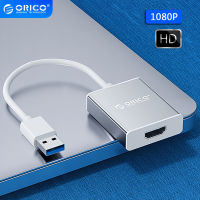 ORICO USB 3.0 to HDMI-Compatible Adapter 1080P HD VGA Cable Game Projector Audio Video Converter USB HUB For Laptop