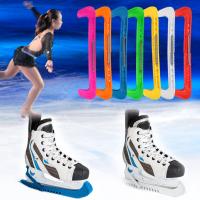 【ราคาถูกสุด】Sports love 1 คู่ 7 skate blade guards สีพลาสติกฮอกกี้น้ำแข็งสเก็ตใบมีดยามครอบคลุมกับฤดูใบไม้ผลิปรับ