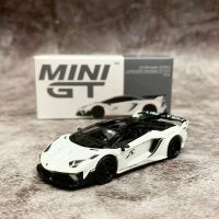 MINI GT 1:64รุ่นรถ Lambor Aventador GT EVO #467 LHD สีขาว