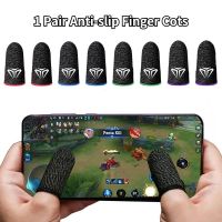 1 Pair Gamers Sweatproof Gloves / Mobile Finger Sleeve Touchscreen Game Controller Phone Gaming / Game Controller For Pubg Mobile legends COD CODM Call Of Duty