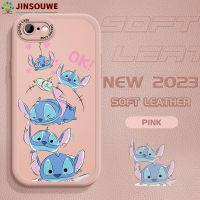 เคส Jinsouwe สำหรับ iPhone SE เคส2022สำหรับเด็กหญิงเด็กชายผิวสัมผัสบางลายการ์ตูนปกหนัง PU