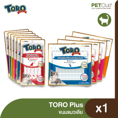 [PETClub] Toro Plus - ขนมครีมแมวเลีย 6 สูตร [2 Pack Sized]