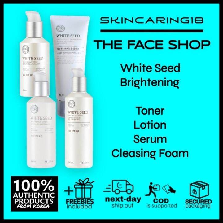 The Face Shop White Seed Brightening Cleanser / Toner / Serum / Lotion