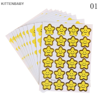 KITTENBABY ของขวัญของเล่นแบบทำมือสำหรับเด็กนักเรียนของขวัญสติกเกอร์รูปดาวโรงเรียนสำหรับเด็กรางวัลให้กำลังใจ10แผ่น