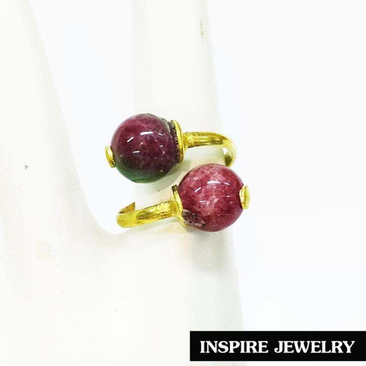 inspire-jewelry-กำไลทองเหลืองทั้งอัน-ร้อยกับหินฮก-ลก-ซิ่ว-และกระดิ่ง-หรือเป็นชุดเซ็ทแหวนและกำไลเลือกได้-หลากหลายแบบ-งานมือ-ปราณีต-งดงาม-น่ารัก-ฟรีไซด์-พร้อมถุงกำมะหยี่