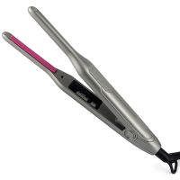 【LZ】✚✼  Profissional 2 em 1 cabelo alisador ferro de ondulação ferro liso pequeno para cabelo curto lápis fino barba alisador encrespador de cabelo