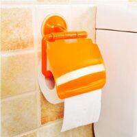 1Pcs Wall Mounted Suction Cup Toilet Tissue Holder Roll Papers Stand Storage Dispensers With Cover Bathroom Accessories Hot Sale