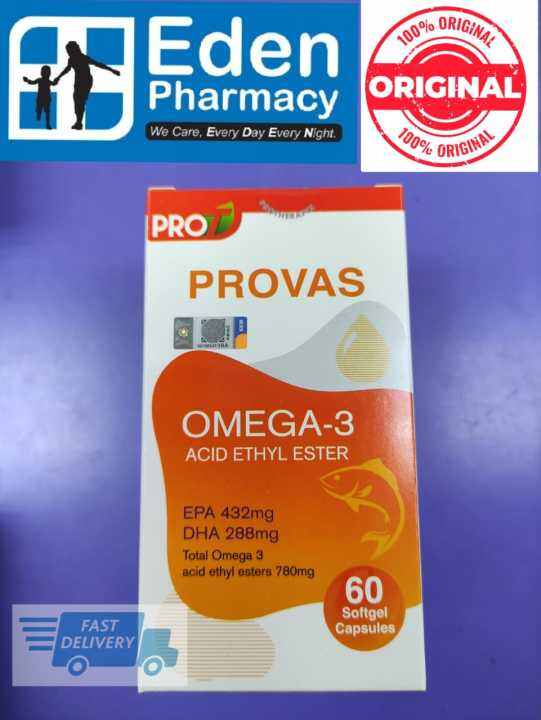 Protherapix Provas Omega 3 acid ethyl esters FISH OIL( 60's ) Lazada