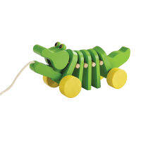 PLANTOYS DANCING ALLIGATOR ของเล่นไม้ แปลนทอยส์ จระเข้เต้นรำ จระเข้ลากจูง (12m+)