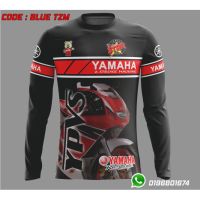 2023 design mens sports clothing Long sleeve t-shirt   yamaha costume tzm family crew (red)，Can be customization