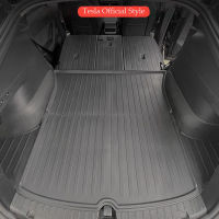 Cargo Liners สำหรับ Tesla รุ่น Y 2023รูปแบบใหม่อย่างเป็นทางการทุกสภาพอากาศ TPE Trunk พรม Frunklower Boot Liner ชุด