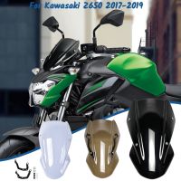 Z 650กระจกบังลม Visor กระจกสำหรับคาวาซากิ Z650 2017 2018 2019รถจักรยานยนต์คู่ฟองลมหน้าจอ D Eflector ที่มีวงเล็บ